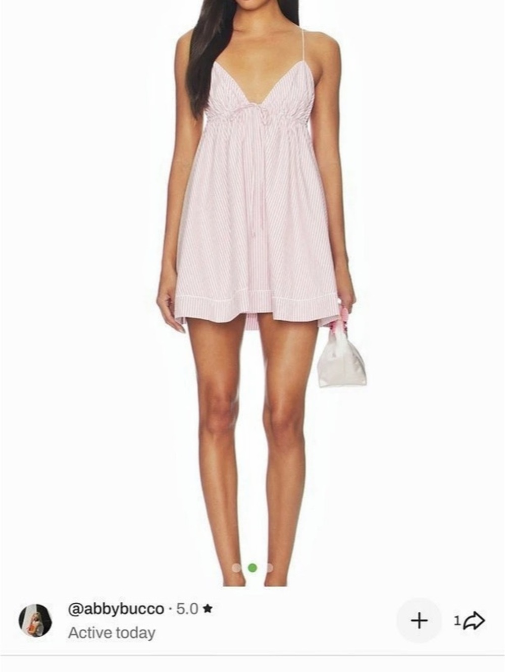 Lovers and Friends Peyton Mini Dress Pink Stripe
